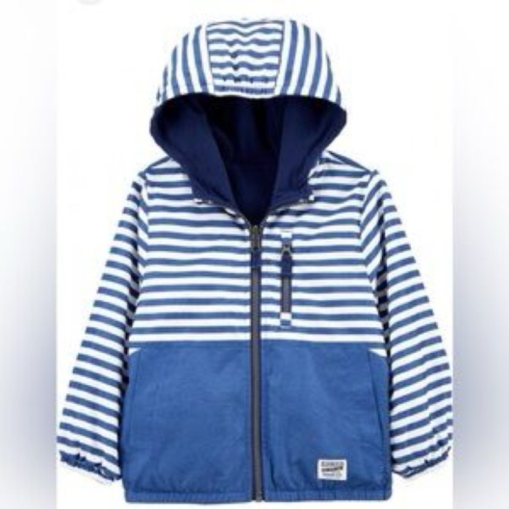 Osh Kosh Reversible Boys Zip Up mid weight jacket  Large